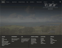 Tablet Screenshot of coolmoremanorhouse.com